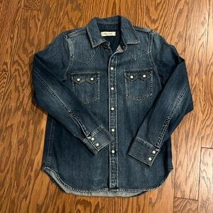 Madewell denim blouse